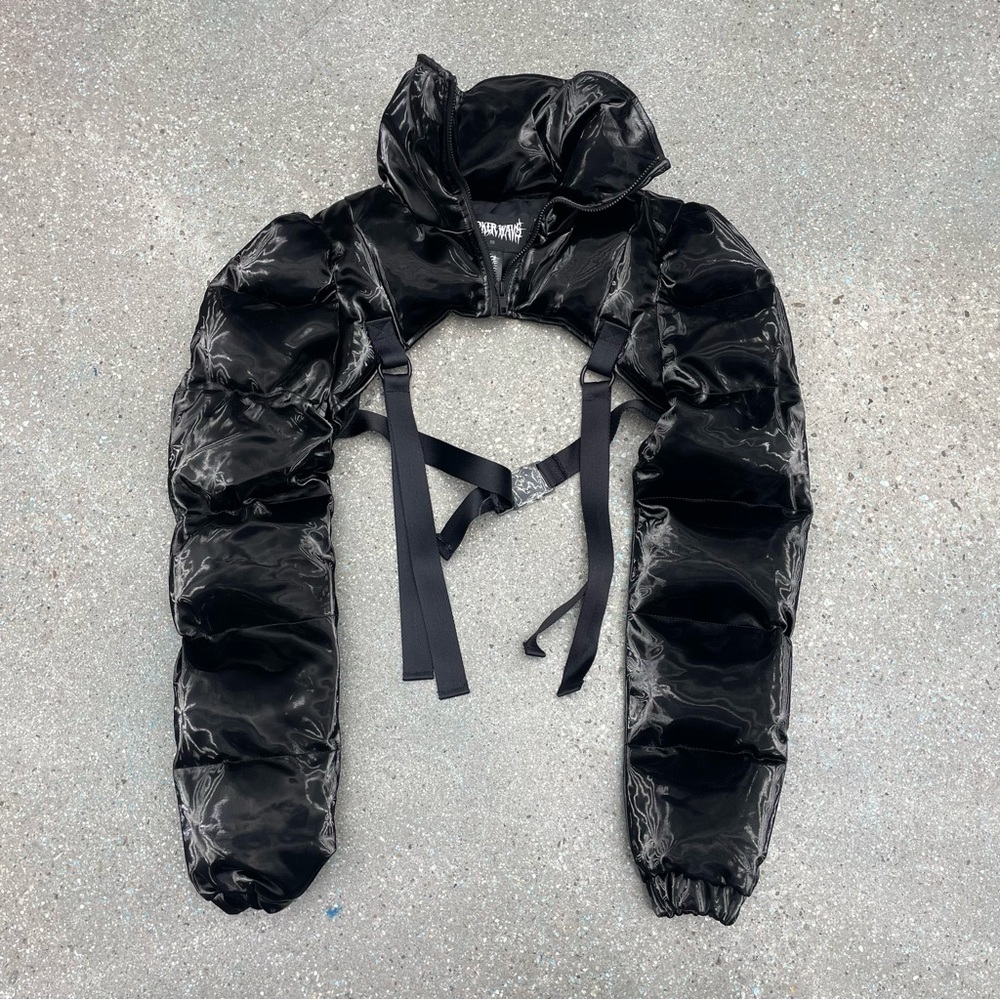 Darker Wavs shrug puffee jacket